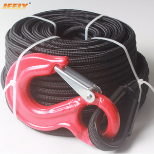 Núcleo de fibra UHMWPE 10mm*30m com jaqueta de poliéster corda trançada dupla para guincho