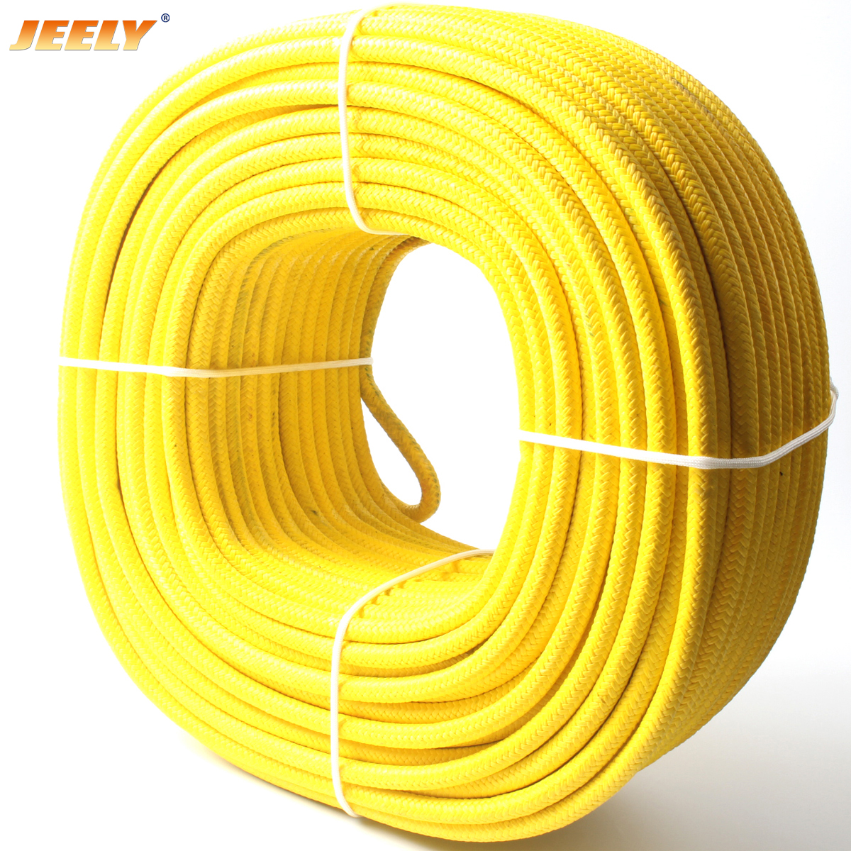 Núcleo de fibra UHMWPE 16mm 100m com jaqueta UHMWPE Cabo de reboque com bainha para veleiro